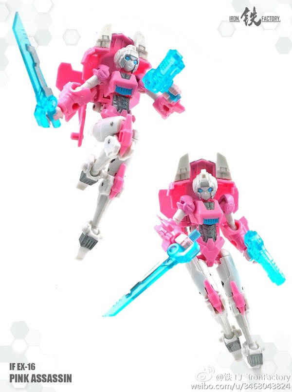 Iron Factory EX 16 Pink Assassin Unofficial Legends Scale IDW Style Arcee Color Photos  (7 of 9)